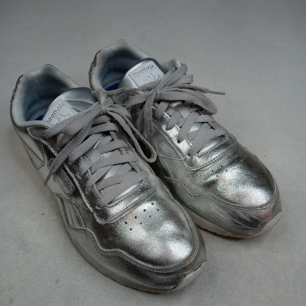 Reebok Classic Rose Gold Metallic Leather Sneakers